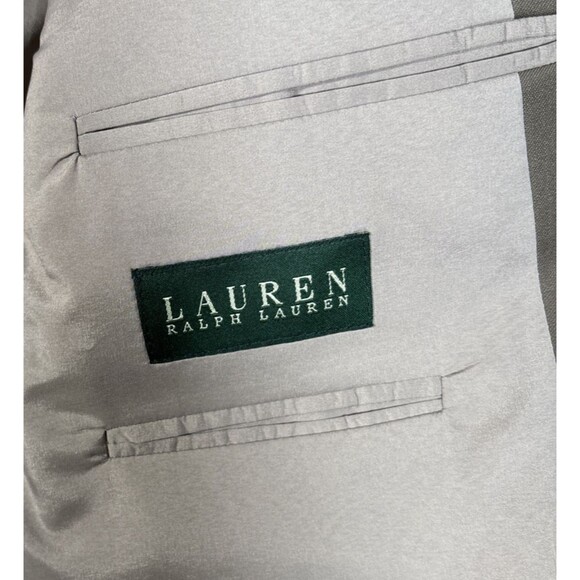 Lauren Ralph Lauren Suit‎ 2 Piece Men’s Size 44R/34W Olive Green Wool - Picture 13 of 16